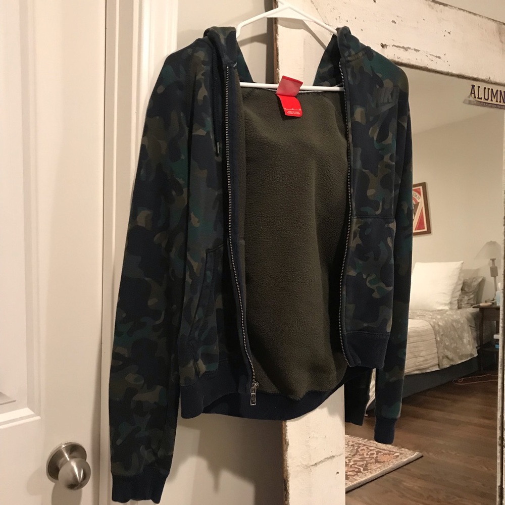 Nike Camo Zip Up